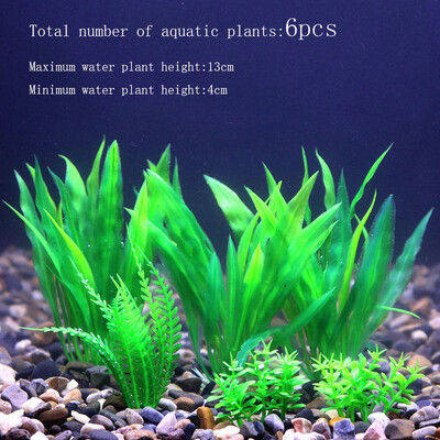 Veealune akvaarium Kunstlik veetaim Akvaarium Roheline Maailm Dekoratsioon Plastist taimed Muru umbrohud Ornament Kauss Dekoratiivne
