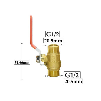 1/2 3/4 1" sárgaréz menetes csatlakozószelep Vízcsőszerelvények Gyorscsatlakozó golyóscsap Kerti öntözés Öntözés Réz csatlakozó
