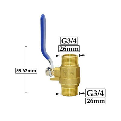 1/2 3/4 1" sárgaréz menetes csatlakozószelep Vízcsőszerelvények Gyorscsatlakozó golyóscsap Kerti öntözés Öntözés Réz csatlakozó