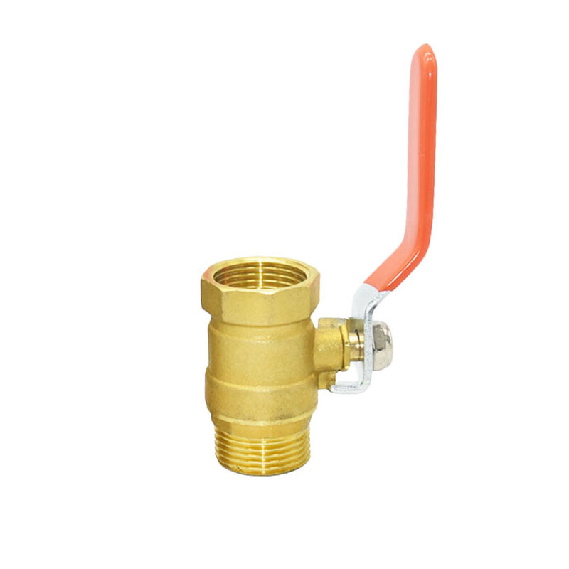 1/2 3/4 1" sárgaréz menetes csatlakozószelep Vízcsőszerelvények Gyorscsatlakozó golyóscsap Kerti öntözés Öntözés Réz csatlakozó