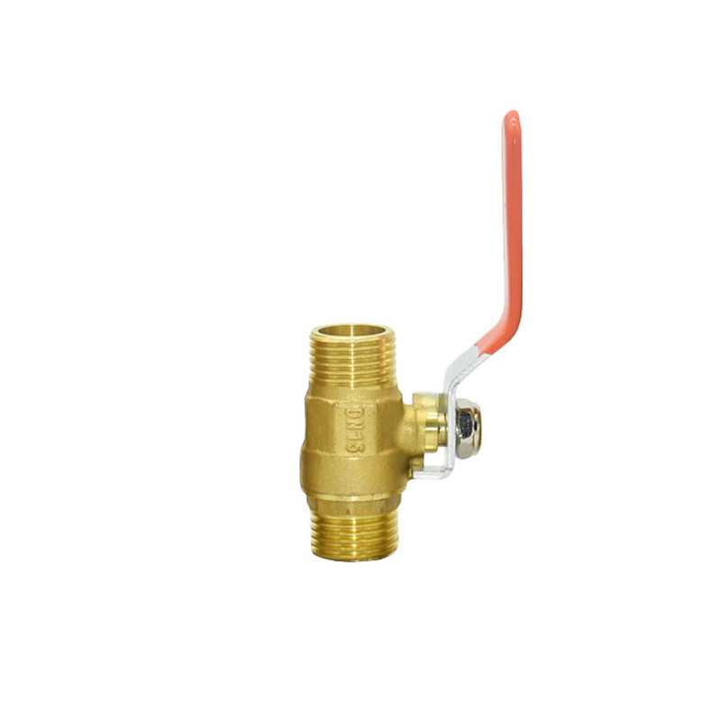 1/2 3/4 1" sárgaréz menetes csatlakozószelep Vízcsőszerelvények Gyorscsatlakozó golyóscsap Kerti öntözés Öntözés Réz csatlakozó