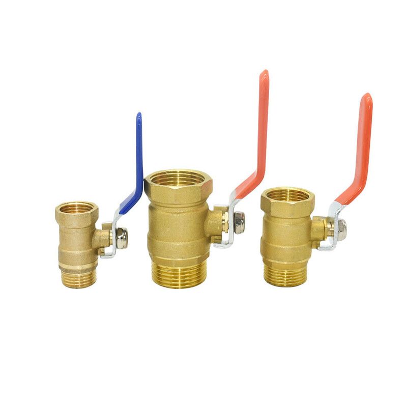 1/2 3/4 1" sárgaréz menetes csatlakozószelep Vízcsőszerelvények Gyorscsatlakozó golyóscsap Kerti öntözés Öntözés Réz csatlakozó
