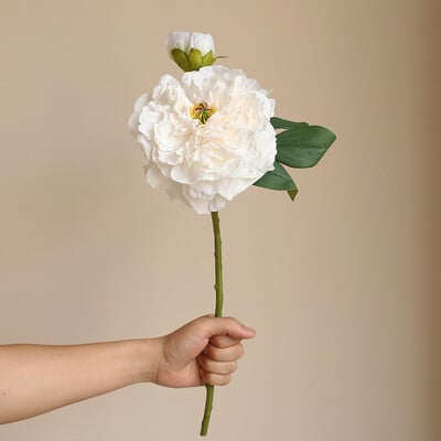 Bazsarózsa szimulációs virágok, otthoni és nappali művirágdíszek, étkezőasztali szárított virágcsokor dekoráció