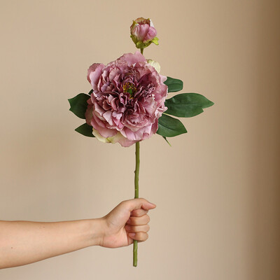 Bazsarózsa szimulációs virágok, otthoni és nappali művirágdíszek, étkezőasztali szárított virágcsokor dekoráció