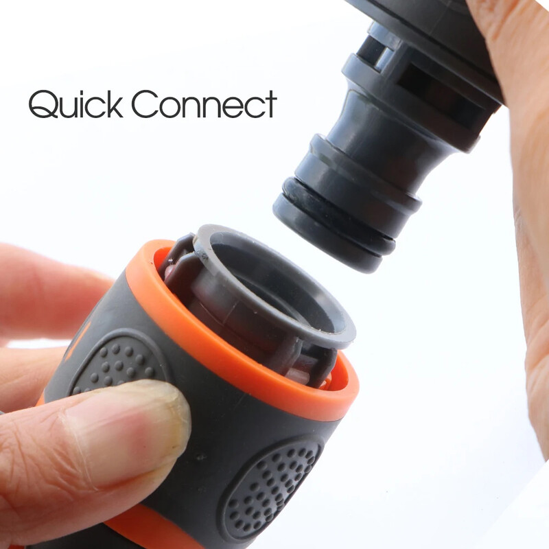 Adaptor pentru furtun cu supapă cu bilă de 16 mm Conector rapid de cuplare Extensor de îmbinare Conectare reparare pentru tuburi de irigare a grădinii Oprirea apei