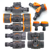 1/2" 3/4" 1" vyriškas adapteris Y-jungties vandens laistymo priedai Naudotini sodo žarnos čiaupo įjungimo/išjungimo vožtuvas 16 mm greitoji jungtis
