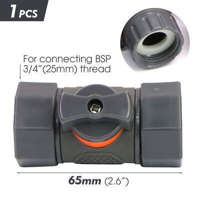 1/2" 3/4" 1" vyriškas adapteris Y-jungties vandens laistymo priedai Naudotini sodo žarnos čiaupo įjungimo/išjungimo vožtuvas 16 mm greitoji jungtis