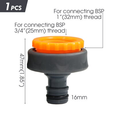 1/2" 3/4" 1" vyriškas adapteris Y-jungties vandens laistymo priedai Naudotini sodo žarnos čiaupo įjungimo/išjungimo vožtuvas 16 mm greitoji jungtis