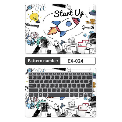 DIY Laptop Skins Αυτοκόλλητα Notebook Vinyl Skin Cover Decal Αξεσουάρ φορητού υπολογιστή για 12"13.3"14"15.6"17.3" για Macbook /Lenovo/Acer