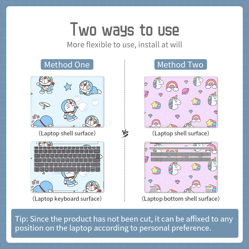 DIY Laptop Skins Αυτοκόλλητα Notebook Vinyl Skin Cover Decal Αξεσουάρ φορητού υπολογιστή για 12"13.3"14"15.6"17.3" για Macbook /Lenovo/Acer