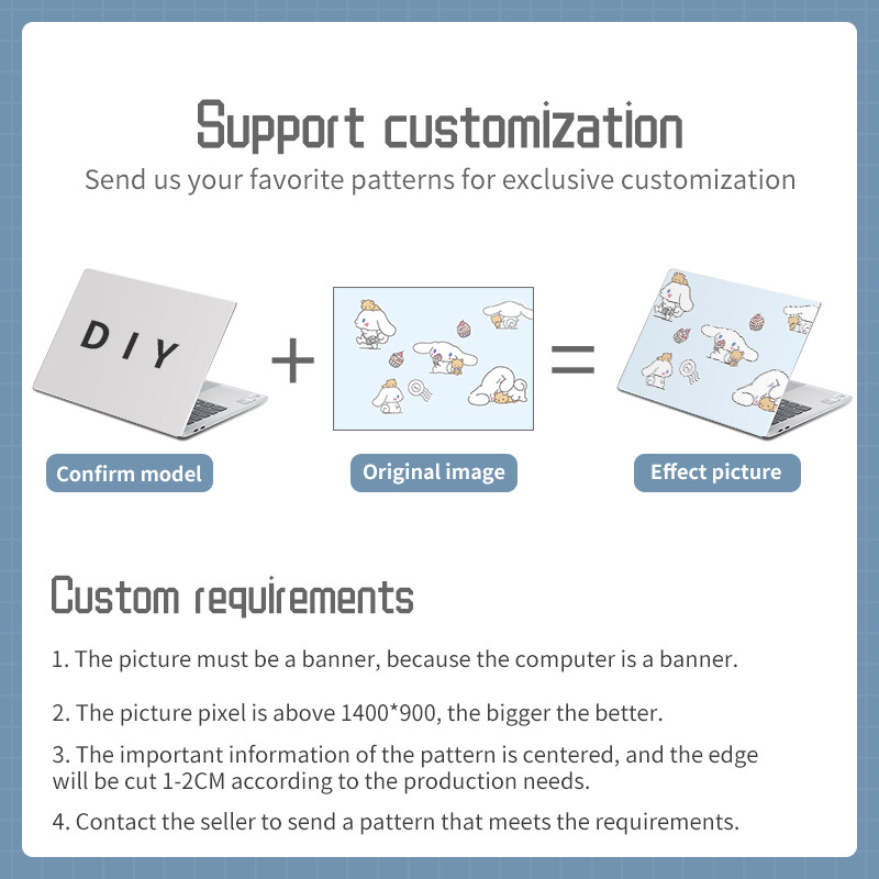 DIY Laptop Skins Αυτοκόλλητα Notebook Vinyl Skin Cover Decal Αξεσουάρ φορητού υπολογιστή για 12"13.3"14"15.6"17.3" για Macbook /Lenovo/Acer