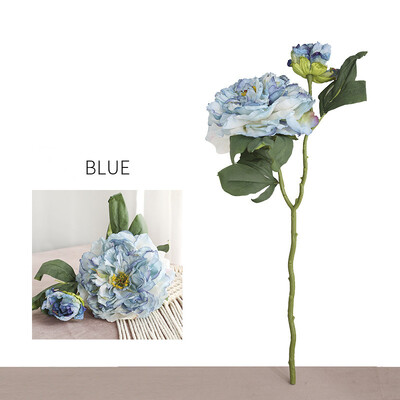 Luxury 2 Heads Big Coked Peony Vintage τεχνητό λουλούδι διακόσμηση γάμου flores artificiales mariage λευκή φλοράλ διακόσμηση σπιτιού