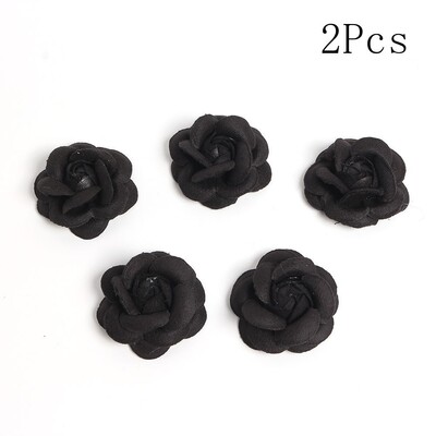 2/5/10 buc capete de flori artificiale negre pentru decorarea nunții flori false pentru decorarea peretelui cu flori pentru cameră, bricolaj, coroană, artizanat, accesoriu cadou