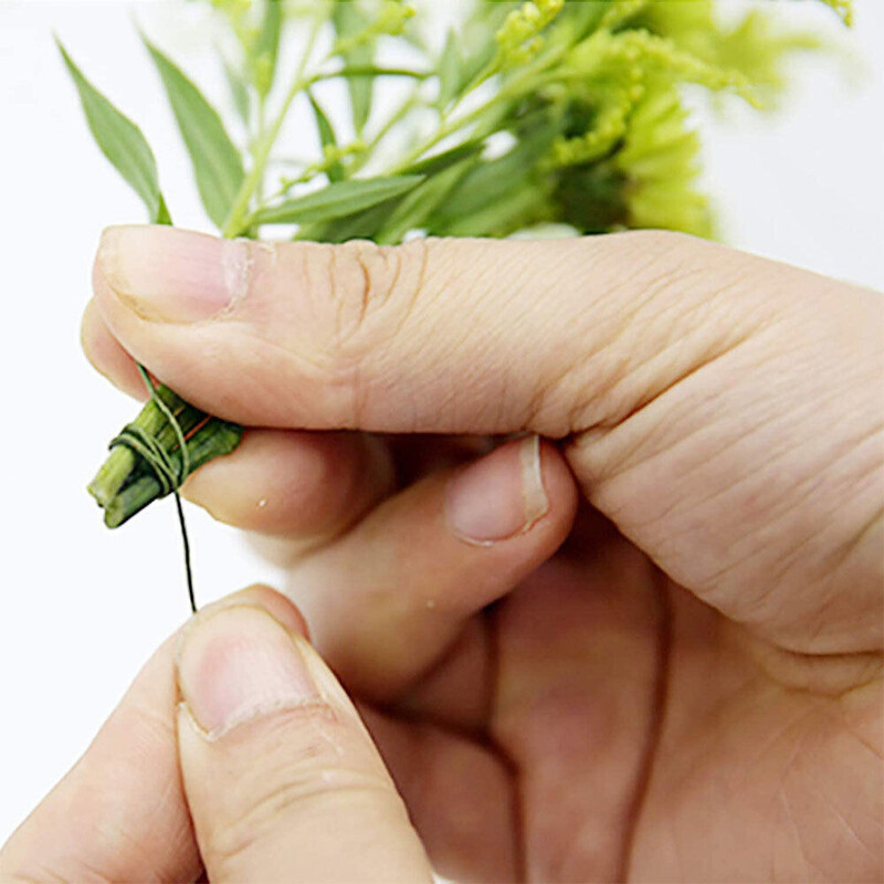 50 vnt 26 # 0,45 mm 36 cm gėlių viela Aukštos kokybės popieriumi dengtos dirbtinės šakos Šakelės geležinė viela, skirta "pasidaryk pats" / nailono gėlių priedas