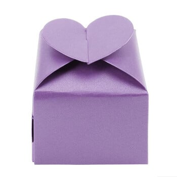 10 τμχ/παρτίδα Hot Sale Wedding Dragees Box Colorful Love Heart Candy Box Συσκευασία Κουτιά δώρου γάμου για επισκέπτες