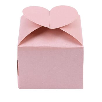 10 τμχ/παρτίδα Hot Sale Wedding Dragees Box Colorful Love Heart Candy Box Συσκευασία Κουτιά δώρου γάμου για επισκέπτες