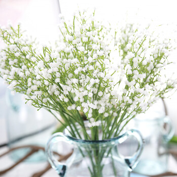 1 τεμ Babysbreath Τεχνητό λουλούδι Ψεύτικο λουλούδι για γάμο αξεσουάρ DIY μπουκέτο λουλουδιών Διακοσμήσεις πάρτι για το σπίτι του ξενοδοχείου