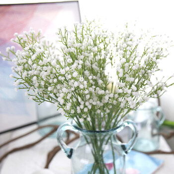 1 τεμ Babysbreath Τεχνητό λουλούδι Ψεύτικο λουλούδι για γάμο αξεσουάρ DIY μπουκέτο λουλουδιών Διακοσμήσεις πάρτι για το σπίτι του ξενοδοχείου