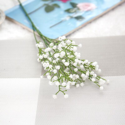 1 buc Floare artificială Babysbreath Cap de floare fals pentru nuntă Accesoriu pentru buchet de flori DIY Home Hotel Decoratiuni de petrecere