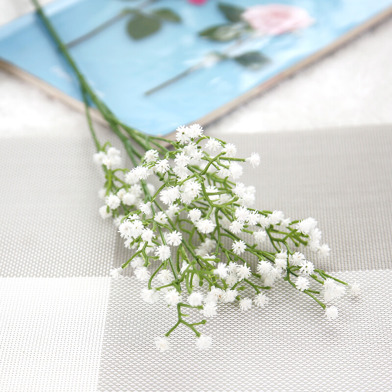 1 buc Floare artificială Babysbreath Cap de floare fals pentru nuntă Accesoriu pentru buchet de flori DIY Home Hotel Decoratiuni de petrecere