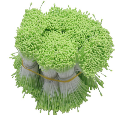 3800 τμχ 1mm Διπλή κεφαλή Stamen DIY Artificial Mini Floral λουλούδι stamen pistil Muted Color Stamen