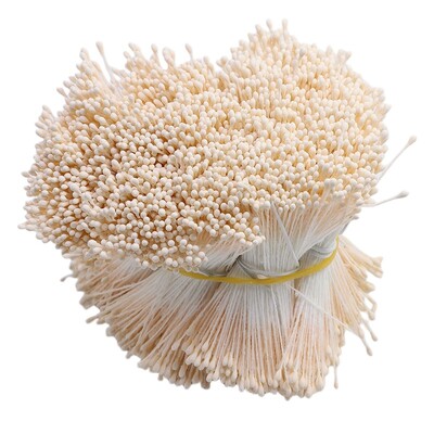 3800 τμχ 1mm Διπλή κεφαλή Stamen DIY Artificial Mini Floral λουλούδι stamen pistil Muted Color Stamen