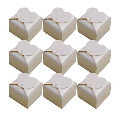 Cutie de bomboane de nuntă în formă de inimă 50 buc. Cutie de cadou pentru prăjituri de ciocolată