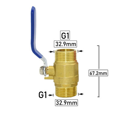 Sárgaréz G1/2 G3/4 G1 Apa menetes csatlakozó golyóscsap réz fém menetes vízcső csatlakozó javítás csap réz szerelvények