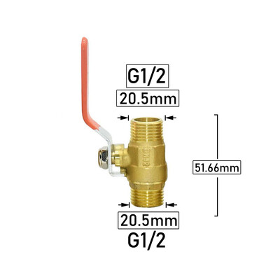 Sárgaréz G1/2 G3/4 G1 Apa menetes csatlakozó golyóscsap réz fém menetes vízcső csatlakozó javítás csap réz szerelvények