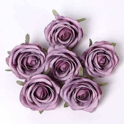 10 τμχ Τριαντάφυλλο Τεχνητά Λουλούδια Μεταξωτό Ψεύτικα Λουλούδια Κεφαλές για Διακόσμηση Σπιτιού Διακόσμηση Γάμου Νυφικά DIY Στολίδια στεφάνι Αξεσουάρ