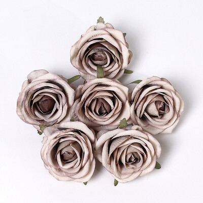 10 τμχ Τριαντάφυλλο Τεχνητά Λουλούδια Μεταξωτό Ψεύτικα Λουλούδια Κεφαλές για Διακόσμηση Σπιτιού Διακόσμηση Γάμου Νυφικά DIY Στολίδια στεφάνι Αξεσουάρ