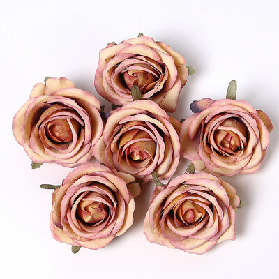 10 τμχ Τριαντάφυλλο Τεχνητά Λουλούδια Μεταξωτό Ψεύτικα Λουλούδια Κεφαλές για Διακόσμηση Σπιτιού Διακόσμηση Γάμου Νυφικά DIY Στολίδια στεφάνι Αξεσουάρ