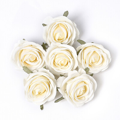10 τμχ Τριαντάφυλλο Τεχνητά Λουλούδια Μεταξωτό Ψεύτικα Λουλούδια Κεφαλές για Διακόσμηση Σπιτιού Διακόσμηση Γάμου Νυφικά DIY Στολίδια στεφάνι Αξεσουάρ