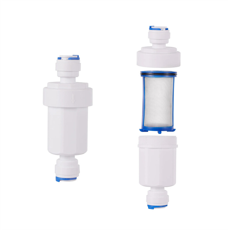 Mikrofiltre s rýchlospojkou 1/4" a 3/8", filtrácia pre záhradný zavlažovací systém, 40 mikrónové filtre s vonkajším priemerom 6,35/9,52 mm, armatúry na čističku potrubí