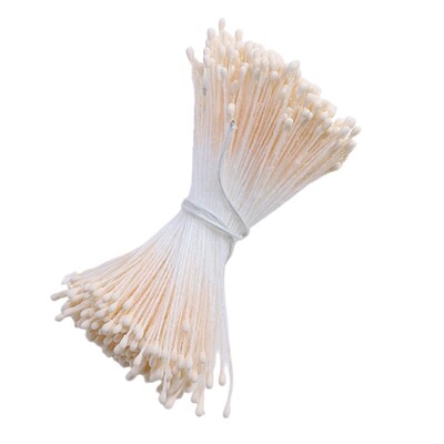 380db 1mm-es duplafejű porzó DIY mesterséges mini virágos virágporzó bibe Némított színű porzó