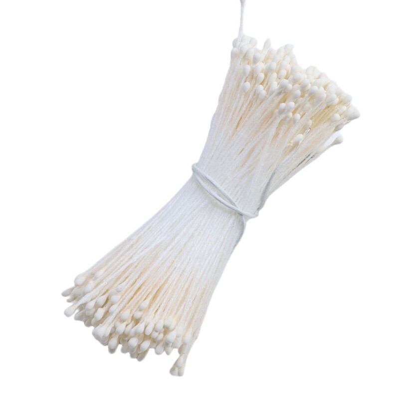 380db 1mm-es duplafejű porzó DIY mesterséges mini virágos virágporzó bibe Némított színű porzó