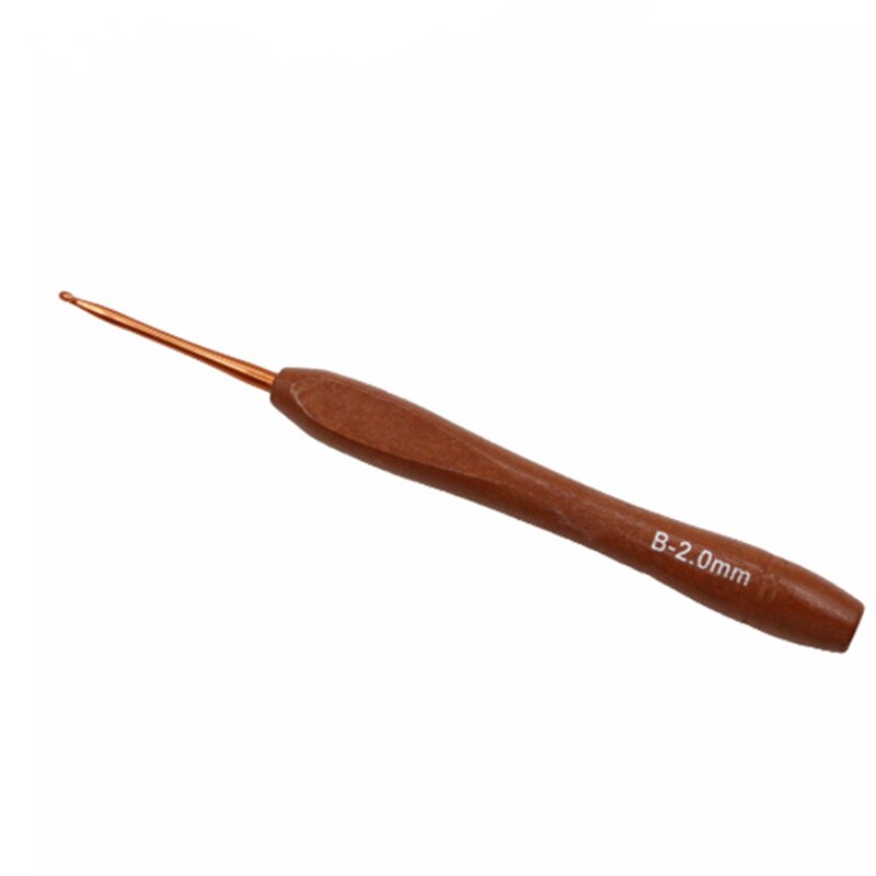 Drveni set kukica za heklanje, 9-dijelni set kukica za heklanje od bambusa Višebojna aluminijska kukica za heklanje pređe 2-6 mm jednostavna za korištenje