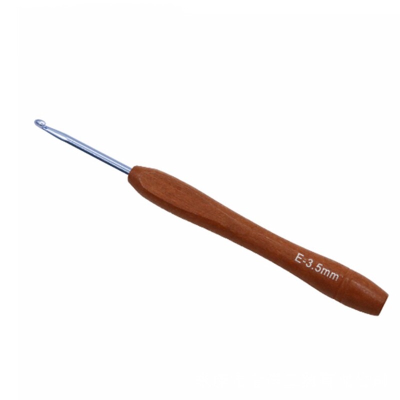 Drveni set kukica za heklanje, 9-dijelni set kukica za heklanje od bambusa Višebojna aluminijska kukica za heklanje pređe 2-6 mm jednostavna za korištenje