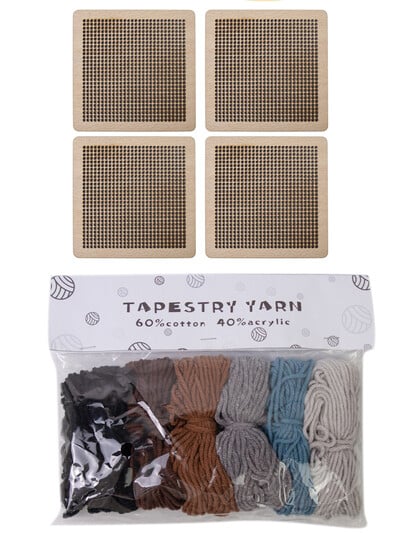 10x10cm 4 kom blok ploča za heklanje blok ploča Granny Square blok ploča s 1 set pređe za tapiserije za DIY pletenje heklanje