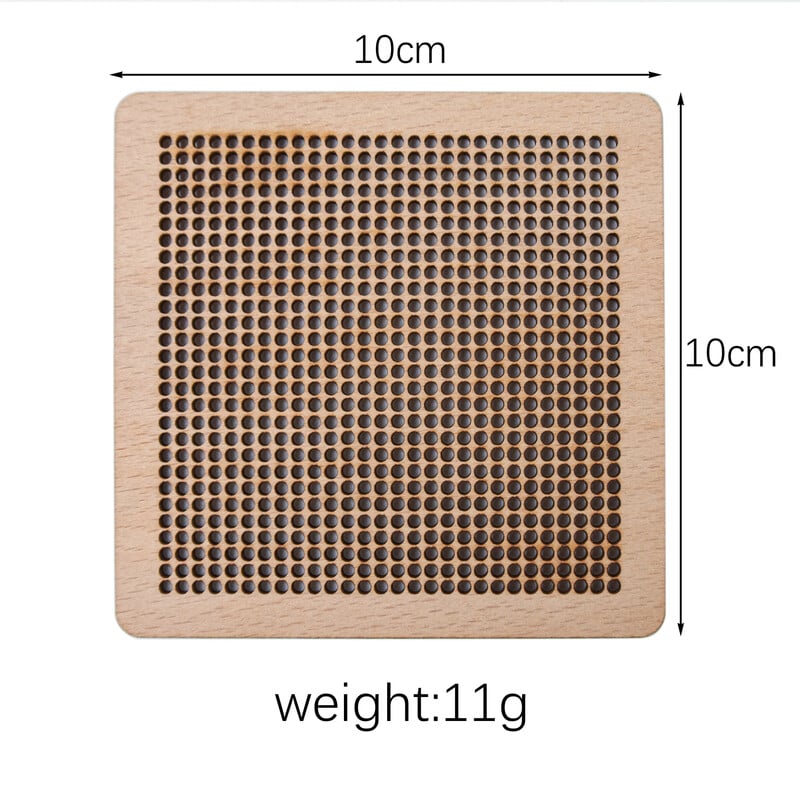 10x10cm 4 kom blok ploča za heklanje blok ploča Granny Square blok ploča s 1 set pređe za tapiserije za DIY pletenje heklanje