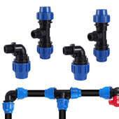 20/25/32 mm Spojevi za zaključavanje Pe cijevi za vrtove Priključci za navodnjavanje u poljoprivredi Priključak cijevi za vodu za navodnjavanje kap po kap