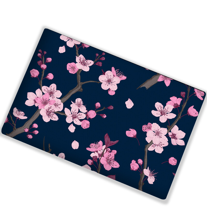 Autocolant universal pentru capac cu flori pentru laptop, piele pentru laptop, vinil, decorare DIY, 13,3"14"15,6"17,3" pentru Macbook/Lenovo/Asus/Hp/Acer