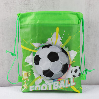 12kom Nogometna tema Netkane naprtnjače s uzicom za kupnju Torba za dječake Nogometni pokloni za rođendane Poklon torba za poklone Školske nagrade