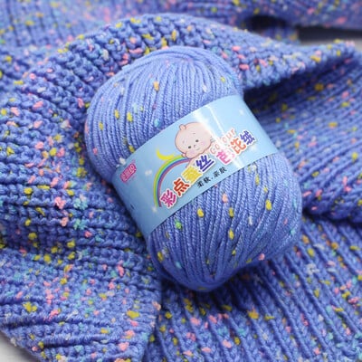 DIY Visokokvalitetni mekani vuneni konac Šarene ekološki obojene ručne pređe od dječjeg pamuka od kašmira za ručno pletenje, heklanje, kapa
