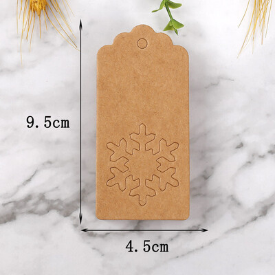 50db Vágott szarvasfa hó papír címkék karácsonyi ajándék címke cukorka süti táska dobozos akasztós címkék karácsonyi dekorációs kellékekhez