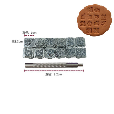 Грънчарски печат Керамична резба Печатащ инструмент Релефен текстурен блок с флорални мотиви за моделиране на полимерна глина Релефно изработване Доп.