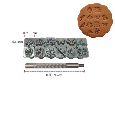 Грънчарски печат Керамична резба Печатащ инструмент Релефен текстурен блок с флорални мотиви за моделиране на полимерна глина Релефно изработване Доп.