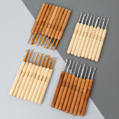 Vienos galvutės nėrimo rinkinys, rankų darbo „pasidaryk pats“ audimo įrankis, karbonizuoto bambuko rankena, aliuminio galvutės nėrimo megztinio nėrimo