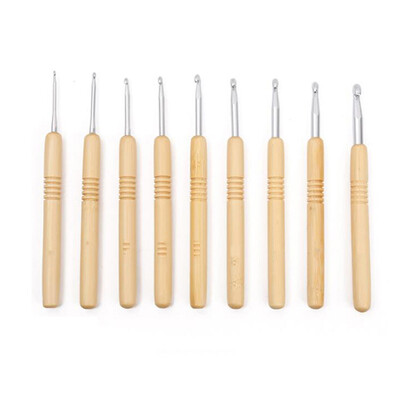 Vienos galvutės nėrimo rinkinys, rankų darbo „pasidaryk pats“ audimo įrankis, karbonizuoto bambuko rankena, aliuminio galvutės nėrimo megztinio nėrimo