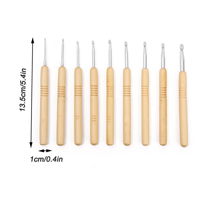 Vienos galvutės nėrimo rinkinys, rankų darbo „pasidaryk pats“ audimo įrankis, karbonizuoto bambuko rankena, aliuminio galvutės nėrimo megztinio nėrimo